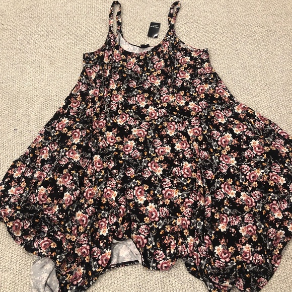 torrid Dresses & Skirts - Torrid Floral Handkerchief Cut Dress torrid Dresses & Skirts - Torrid Floral Handkerchief Cut Dress